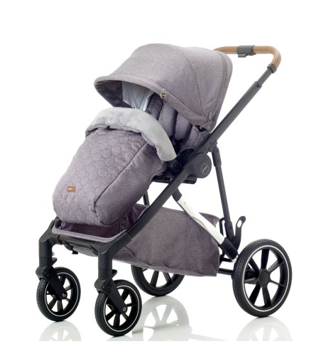 Uno+  single to baby and toddler pram - Pearl Grey