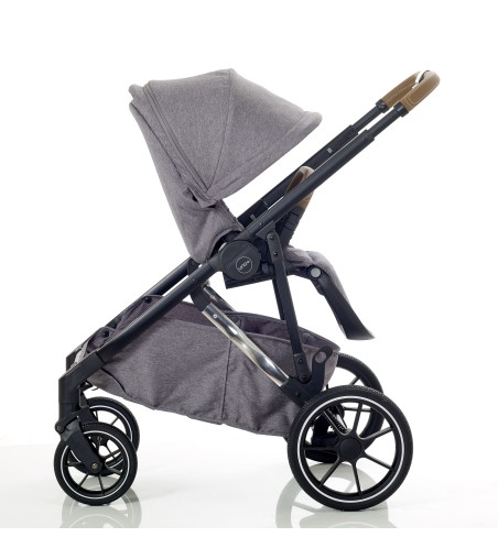 Uno+  single to baby and toddler pram - Pearl Grey